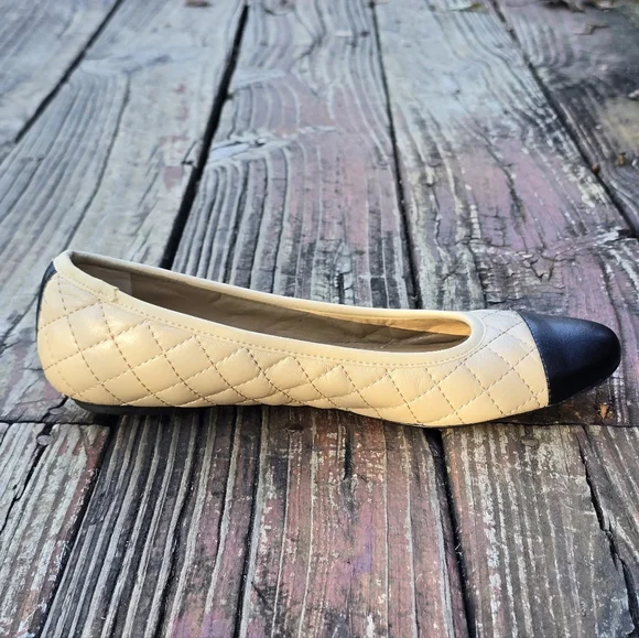 Neiman Marcus,  Womens Flats Loafers, Black, Tan, Size 7.5 - Picture 6 of 12